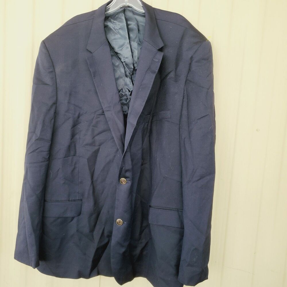 Joseph & Feiss Gold Navy Blue Blazer Size 56 Long